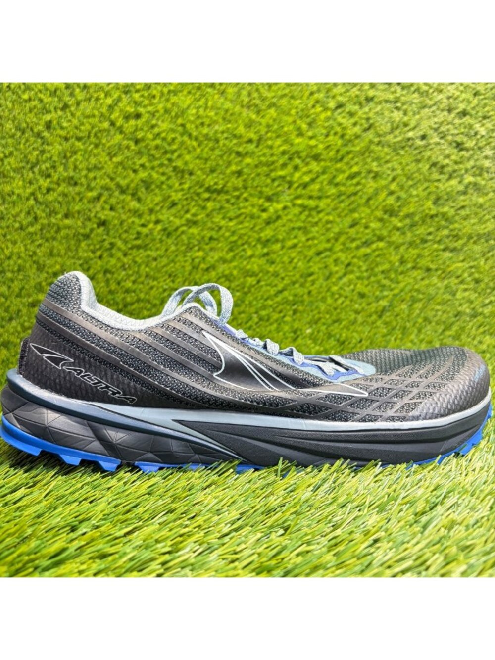 Altra Timp 2 Mens Size 11 Black Gray Blue Athletic Trail Running Shoes Sneakers